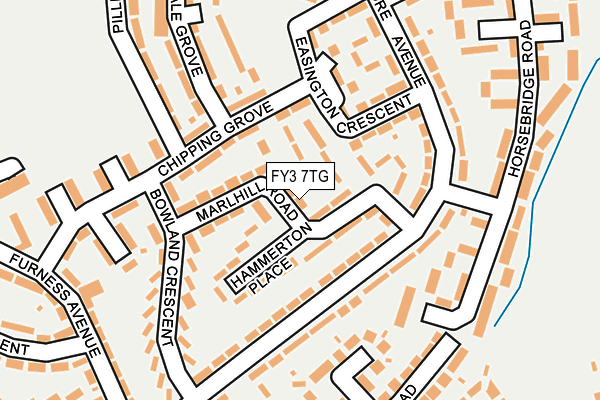 FY3 7TG map - OS OpenMap – Local (Ordnance Survey)