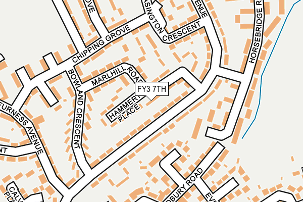 FY3 7TH map - OS OpenMap – Local (Ordnance Survey)