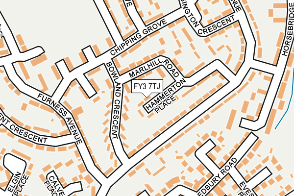 FY3 7TJ map - OS OpenMap – Local (Ordnance Survey)