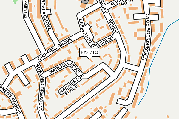 FY3 7TQ map - OS OpenMap – Local (Ordnance Survey)