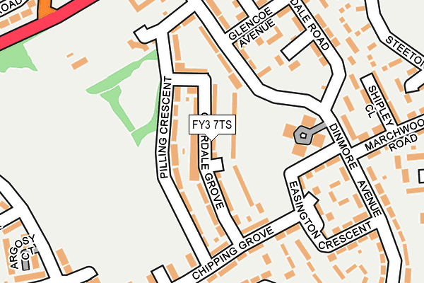 FY3 7TS map - OS OpenMap – Local (Ordnance Survey)