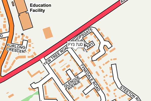 FY3 7UD map - OS OpenMap – Local (Ordnance Survey)