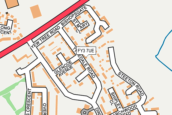 FY3 7UE map - OS OpenMap – Local (Ordnance Survey)