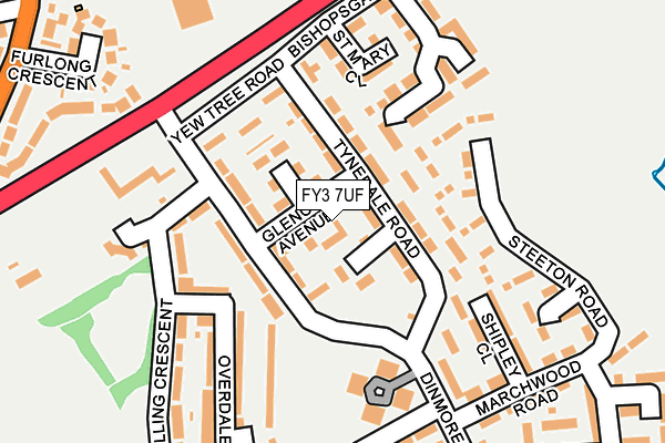 FY3 7UF map - OS OpenMap – Local (Ordnance Survey)