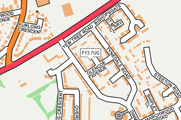 FY3 7UG map - OS OpenMap – Local (Ordnance Survey)