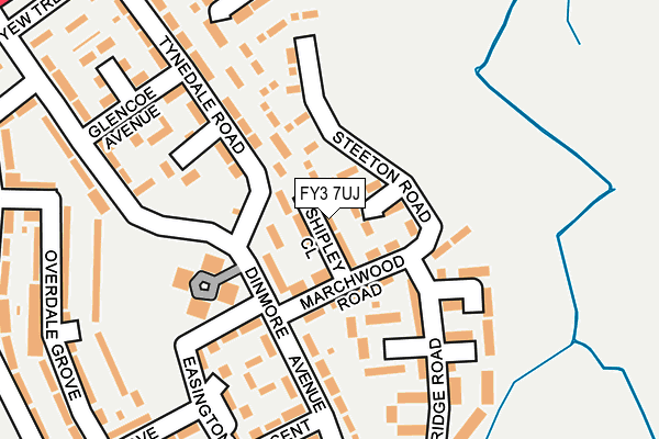 FY3 7UJ map - OS OpenMap – Local (Ordnance Survey)