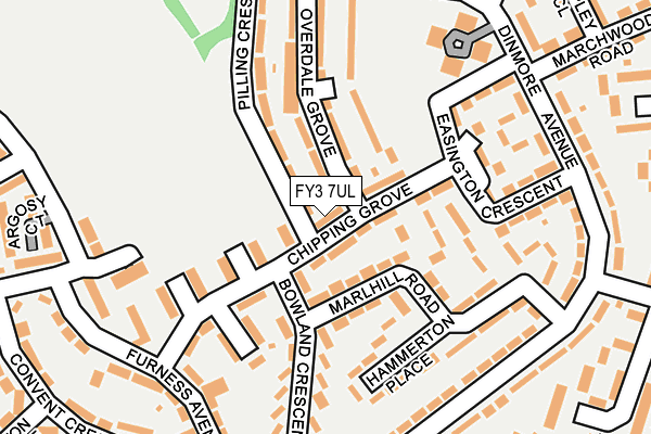 FY3 7UL map - OS OpenMap – Local (Ordnance Survey)
