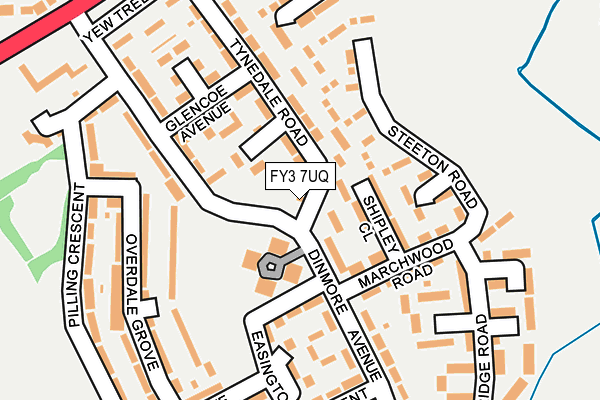 FY3 7UQ map - OS OpenMap – Local (Ordnance Survey)