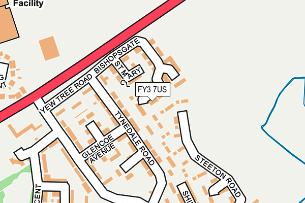 FY3 7US map - OS OpenMap – Local (Ordnance Survey)