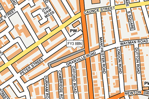 FY3 8BN map - OS OpenMap – Local (Ordnance Survey)