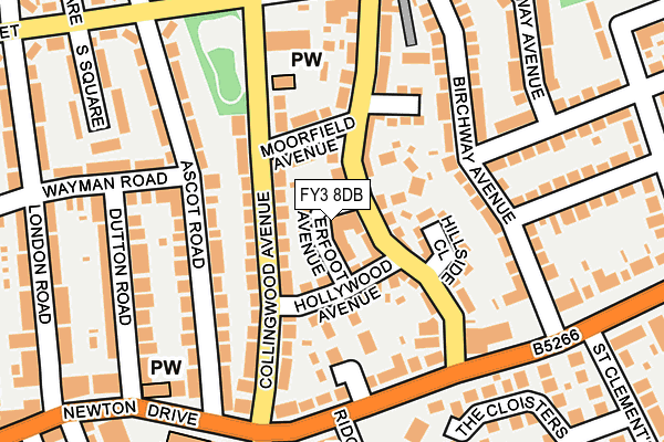 FY3 8DB map - OS OpenMap – Local (Ordnance Survey)