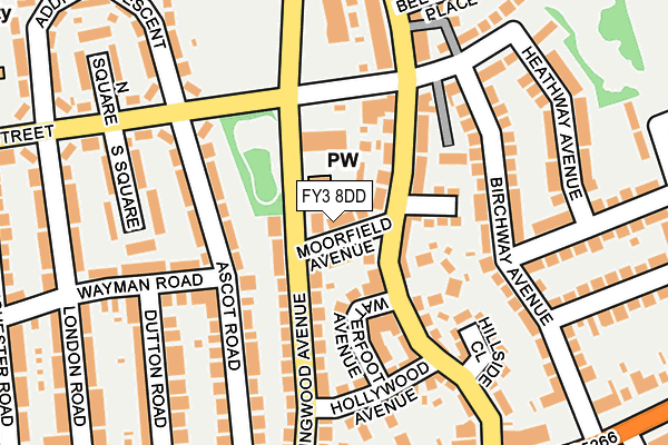 FY3 8DD map - OS OpenMap – Local (Ordnance Survey)