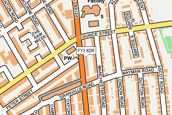 FY3 8DR map - OS OpenMap – Local (Ordnance Survey)