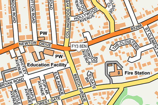 FY3 8EN map - OS OpenMap – Local (Ordnance Survey)