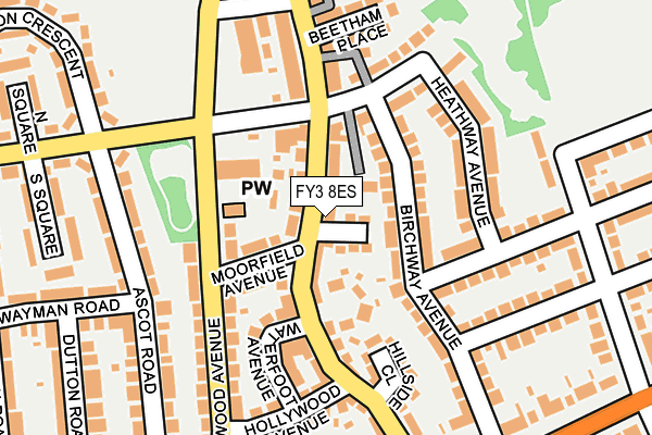 FY3 8ES map - OS OpenMap – Local (Ordnance Survey)