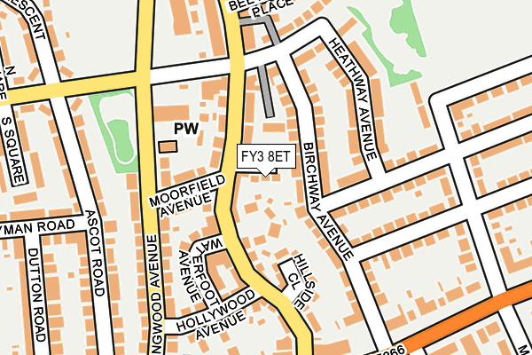 FY3 8ET map - OS OpenMap – Local (Ordnance Survey)