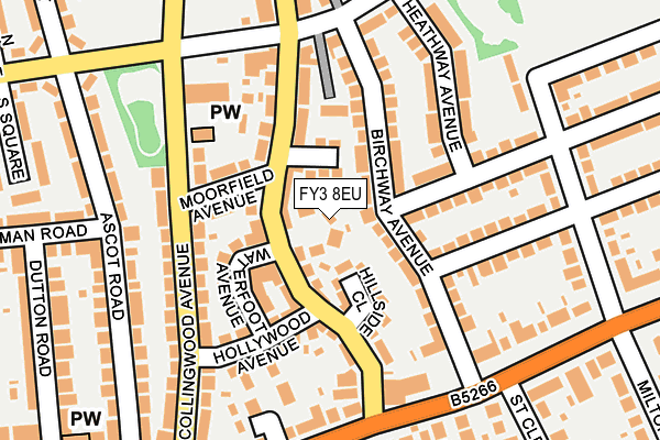FY3 8EU map - OS OpenMap – Local (Ordnance Survey)