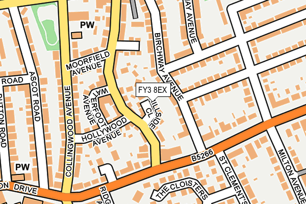FY3 8EX map - OS OpenMap – Local (Ordnance Survey)