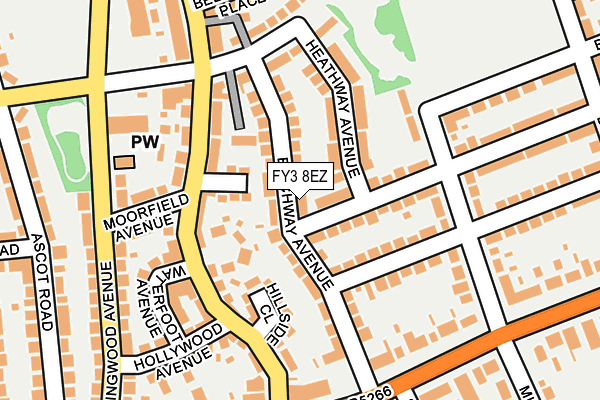 FY3 8EZ map - OS OpenMap – Local (Ordnance Survey)