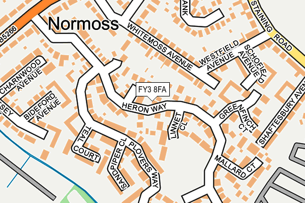 FY3 8FA map - OS OpenMap – Local (Ordnance Survey)