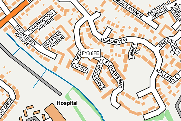 FY3 8FE map - OS OpenMap – Local (Ordnance Survey)