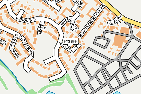 FY3 8FF map - OS OpenMap – Local (Ordnance Survey)