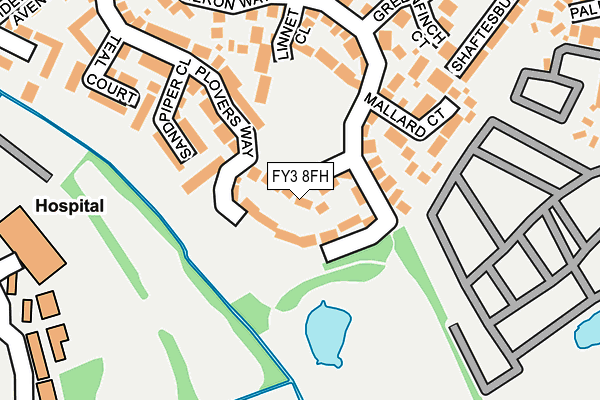 FY3 8FH map - OS OpenMap – Local (Ordnance Survey)