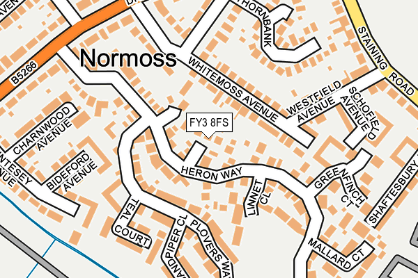FY3 8FS map - OS OpenMap – Local (Ordnance Survey)