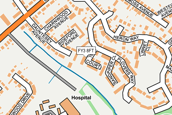 FY3 8FT map - OS OpenMap – Local (Ordnance Survey)