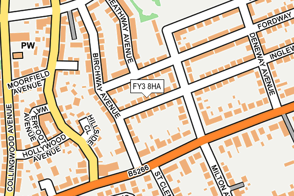FY3 8HA map - OS OpenMap – Local (Ordnance Survey)