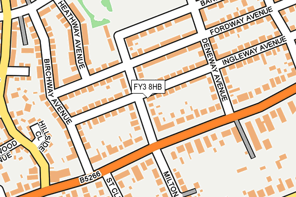 FY3 8HB map - OS OpenMap – Local (Ordnance Survey)