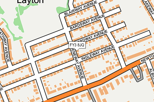 FY3 8JQ map - OS OpenMap – Local (Ordnance Survey)