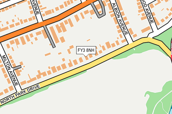 FY3 8NH map - OS OpenMap – Local (Ordnance Survey)