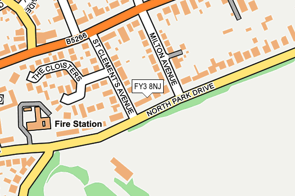 FY3 8NJ map - OS OpenMap – Local (Ordnance Survey)