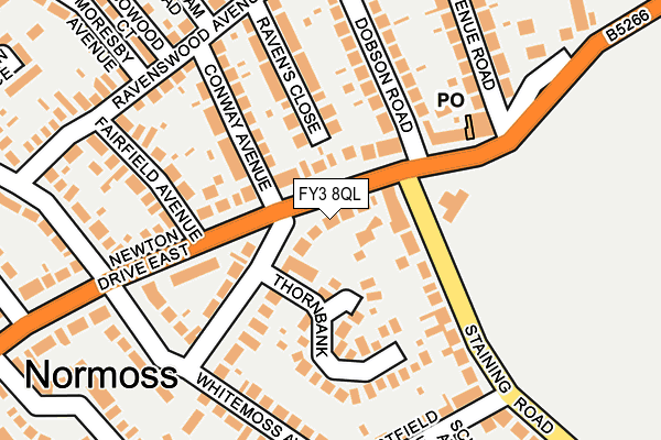 FY3 8QL map - OS OpenMap – Local (Ordnance Survey)