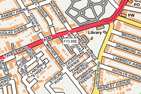 FY3 8RE map - OS OpenMap – Local (Ordnance Survey)