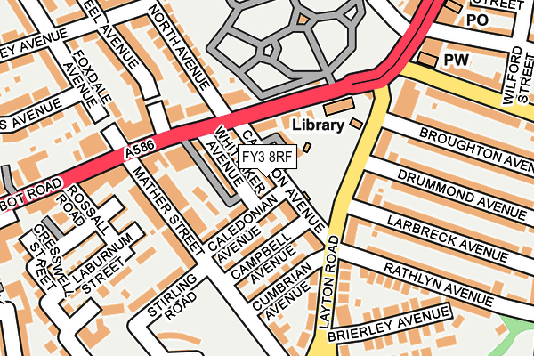 FY3 8RF map - OS OpenMap – Local (Ordnance Survey)