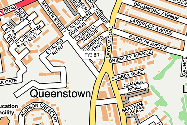 FY3 8RH map - OS OpenMap – Local (Ordnance Survey)