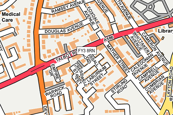 FY3 8RN map - OS OpenMap – Local (Ordnance Survey)