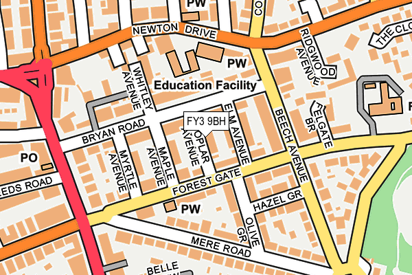 FY3 9BH map - OS OpenMap – Local (Ordnance Survey)