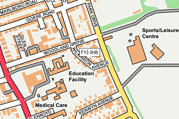 FY3 9HB map - OS OpenMap – Local (Ordnance Survey)