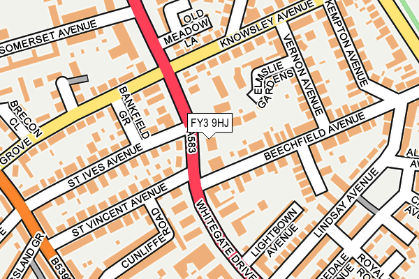 FY3 9HJ map - OS OpenMap – Local (Ordnance Survey)