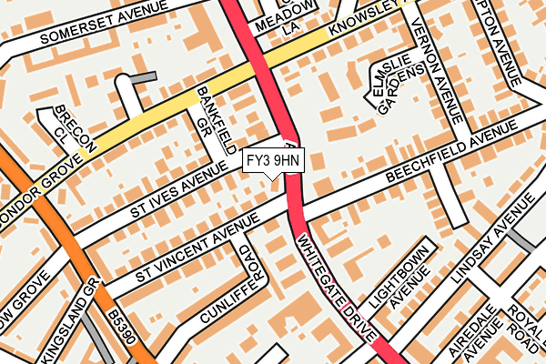 FY3 9HN map - OS OpenMap – Local (Ordnance Survey)