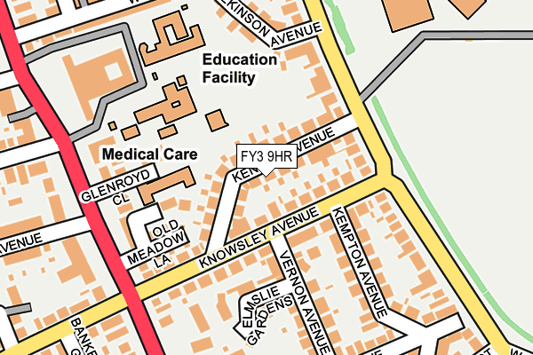 FY3 9HR map - OS OpenMap – Local (Ordnance Survey)