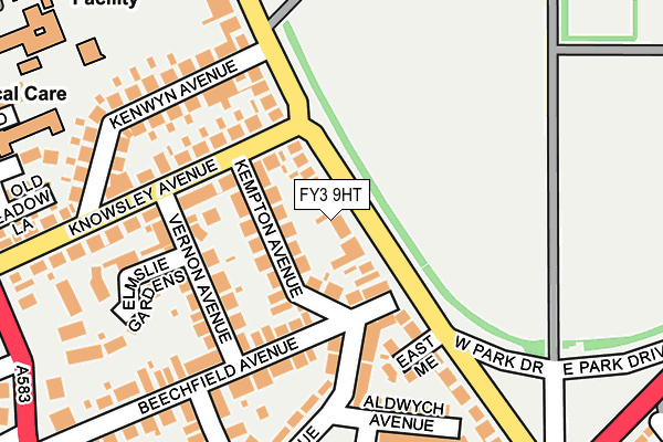 FY3 9HT map - OS OpenMap – Local (Ordnance Survey)