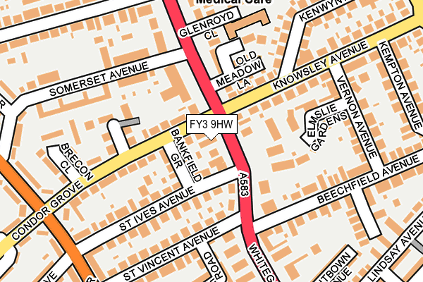 FY3 9HW map - OS OpenMap – Local (Ordnance Survey)