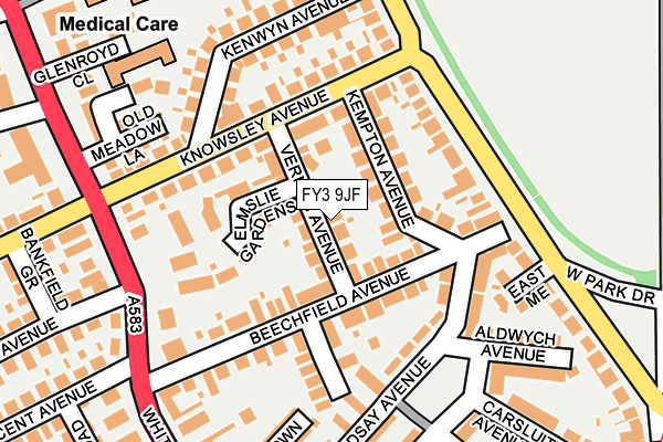 FY3 9JF map - OS OpenMap – Local (Ordnance Survey)