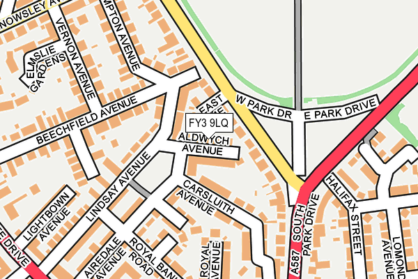 FY3 9LQ map - OS OpenMap – Local (Ordnance Survey)