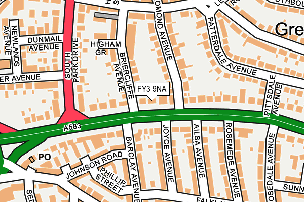 FY3 9NA map - OS OpenMap – Local (Ordnance Survey)