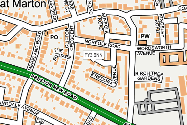 FY3 9NN map - OS OpenMap – Local (Ordnance Survey)